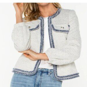 NWT - Liverpool collarless jacket with fringe